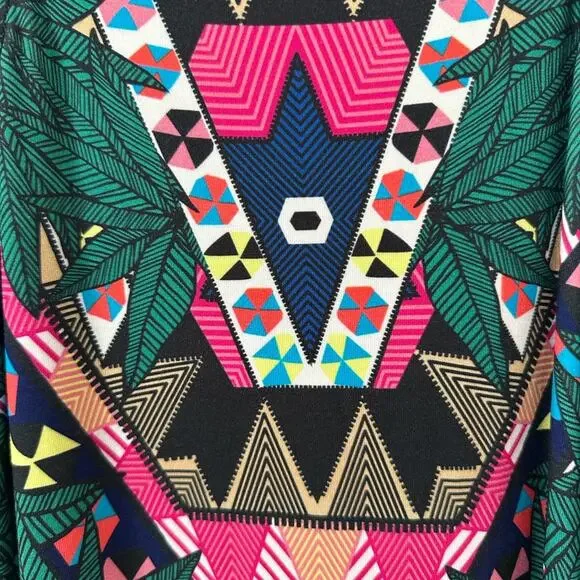 Mara Hoffman Maristar Green Geometric Midi Dress Size Medium - Picture 6 of 6